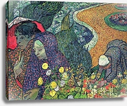 Постер Ван Гог Винсент (Vincent Van Gogh) Ladies of Arles, 1888