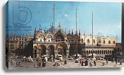 Постер Каналетто (Giovanni Antonio Canal) San Marco and the Doge's Palace, Venice,