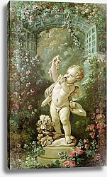 Постер Буше Франсуа (Francois Boucher) Cupid with Grapes