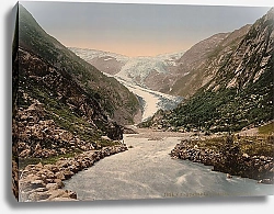 Постер Норвегия. Одда, ледник