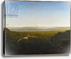 Постер Руссо Теодор View of Mont Blanc, seen from La Faucille, c.1865