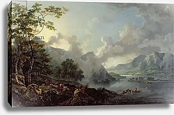 Постер Баррет Джордж View of Windermere Lake, Early Morning, 1781