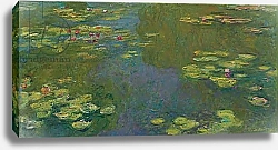Постер Моне Клод (Claude Monet) The Waterlily Pond; Le bassin aux nympheas, 1919