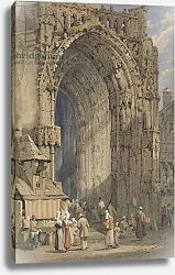 Постер Праут Самуэль The Porch, Rheims Cathedral, c.1840
