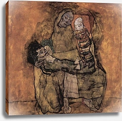 Постер Шиле Эгон (Egon Schiele) Мать с двумя детьми
