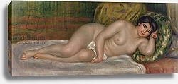 Постер Ренуар Пьер (Pierre-Auguste Renoir) Reclining female nude 1906-07