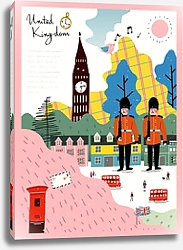 Постер Великобритания, туристический постер