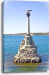 Постер Крым. Памятник Затопленным кораблям - монумент в Севастополе