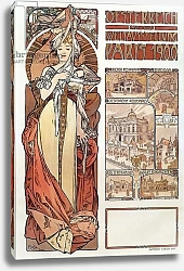 Постер Муха Альфонс Advertising poster by Alphonse Mucha for Austria represented at the Universal Exhibition in Paris 1900 - Dim 68x98,5 cm Advertising poster by Alphonse Mucha for “” Austria”” at the Exposition Universelle in Paris, 1900 - Private