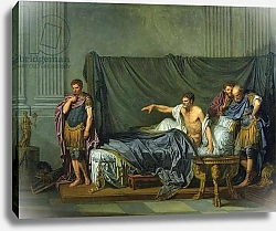 Постер Грёз Жан-Батист The Emperor Severus Rebuking his Son, Caracalla, for Wanting to Assassinate Him, 1769