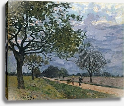 Постер Сислей Альфред (Alfred Sisley) The Road from Versailles to Louveciennes, 1879