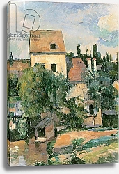 Постер Сезанн Поль (Paul Cezanne) Moulin de la Couleuvre at Pontoise, 1881