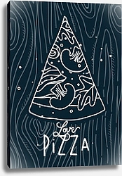 Постер Кусочек пиццы