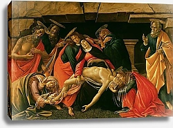 Постер Боттичелли Сандро (Sandro Botticelli) Lamentation of Christ. c.1490