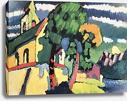 Постер Кандинский Василий Bavarian Landscape with a Church
