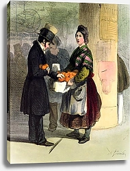 Постер Джениоле Альфред The Orange Seller, from 'Les Femmes de Paris', 1841-42