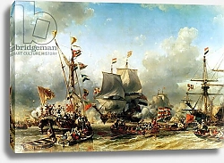 Постер Изабе Луи The Embarkation of Ruyter and William de Witt in 1667, 1850-51