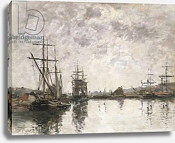 Постер Буден Эжен (Eugene Boudin) The Basin at Deauville, 1890