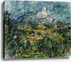 Постер Сезанн Поль (Paul Cezanne) Mont Sainte-Victoire, 1904-05