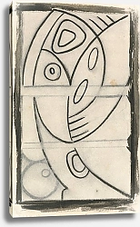 Постер Годье-Бжеска Анри Relief Design of an Abstract Female Figure
