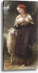 Постер Бугеро Вильям (Adolphe-William Bouguereau) Пастушка 2