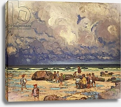 Постер Хортон Уильям Children on the Beach, c.1910
