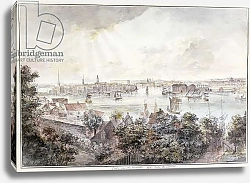 Постер Мартин Элиас A View of Stockholm from Soder with the Royal Palace, Storkyrkan, Riddarholmskykan and Tskakykan,