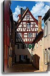 Постер Германия, Нердлинген, исторический центр города