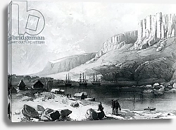 Постер Школа: Английская 19в. The Arctic Squadron in Leevely harbour, Island of Disco, Coast of Greenland, 1855