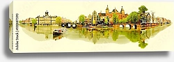 Постер Акварельный эскиз Амстердама