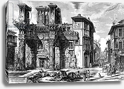 Постер Пиранези Джованни View of the Remains of the Forum of Nerva, from the 'Views of Rome' series, 1758