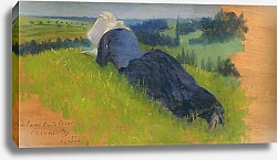 Постер Кросс Анри Крестьянка на траве