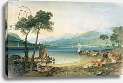Постер Тернер Уильям (William Turner) Lake Geneva and Mont Blanc, 1802-5