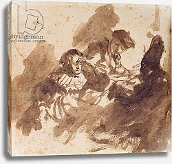 Постер Рембрандт (Rembrandt) Reading 2