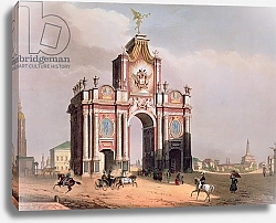 Постер Арнаут Луи (акв) The Red Gate in Moscow, printed by Lemercier, Paris, 1840s
