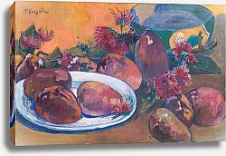 Постер Гоген Поль (Paul Gauguin) Натюрморт с манго