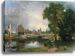 Постер Констебль Джон (John Constable) Dedham Lock and Mill, 1820