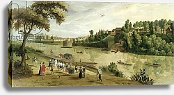 Постер Школа: Фламандская 17 в. The Thames at Richmond, with the Old Royal Palace, c.1620