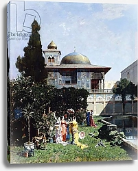 Постер Пазини Альберто A Corner in the Garden of the Harem; Un Angolo de Giardino dell'Harem, 1877