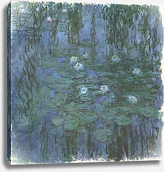 Постер Моне Клод (Claude Monet) Blue Nympheas, 1916-9