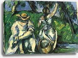 Постер Сезанн Поль (Paul Cezanne) Собирательница фруктов