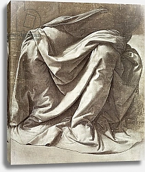 Постер Леонардо да Винчи (Leonardo da Vinci) Drapery study for a Seated Figure, c.1475-80