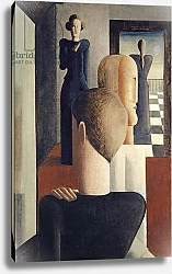 Постер Шлемер Оскар Interior with Five Figures, Roman, 1925
