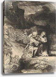 Постер Рембрандт (Rembrandt) The Agony in the garden, c.1657