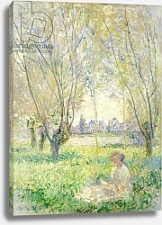 Постер Моне Клод (Claude Monet) Woman seated under the Willows, 1880