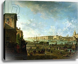 Постер Алексеев Федор The Admiralty and the Winter Palace viewed from the Military College, 1794