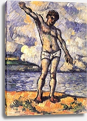 Постер Сезанн Поль (Paul Cezanne) Купальщик со скрещенными руками