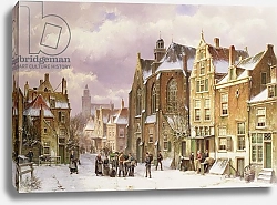 Постер Коеккок Уильям Snow in Amsterdam