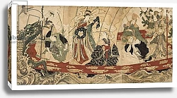 Постер Тоёкуни Утагава Actors as the Seven Gods of Fortune on a Treasure Ship, 1800-05