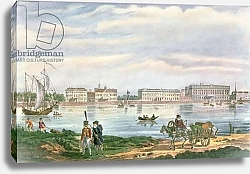 Постер Школа: Русская 19в. The Marble Palace and the Neva Embankment in St. Petersburg, 1822 1
